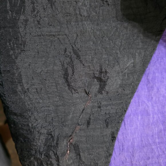 VTG 90s NBA CHARLOTTE HORNETS STARTER PUFFER JACKET PULLOVER SIZE L BLACK - Picture 15 of 15